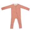 Bamboo 2-Way Convertible Zip Romper - Pink Bow