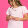 Pink Scallop Tee