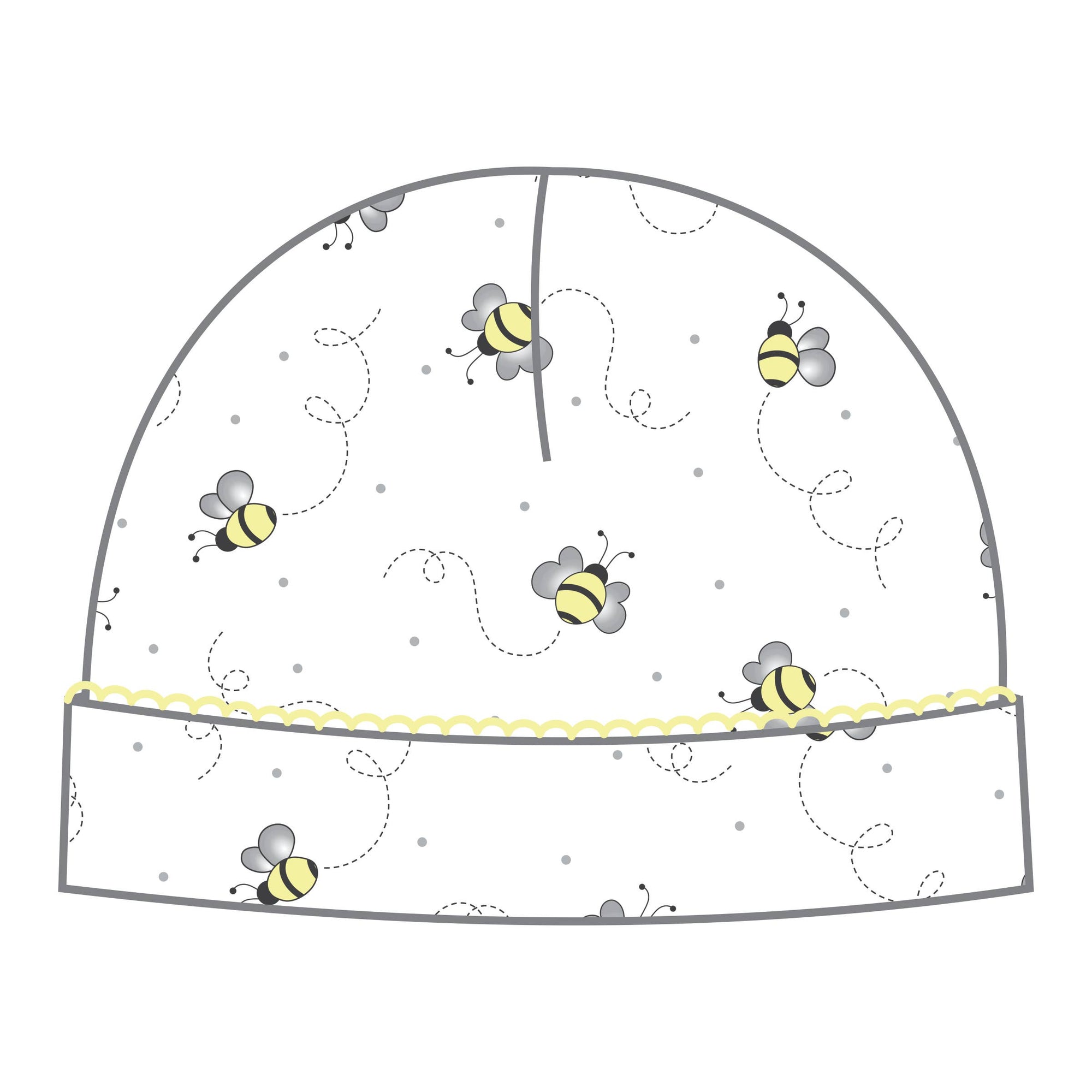 Baby Bee Printed Hat