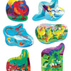 Dinosaur World Set of 6 Shaped Kids Puzzles