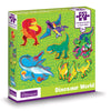 Dinosaur World Set of 6 Shaped Kids Puzzles