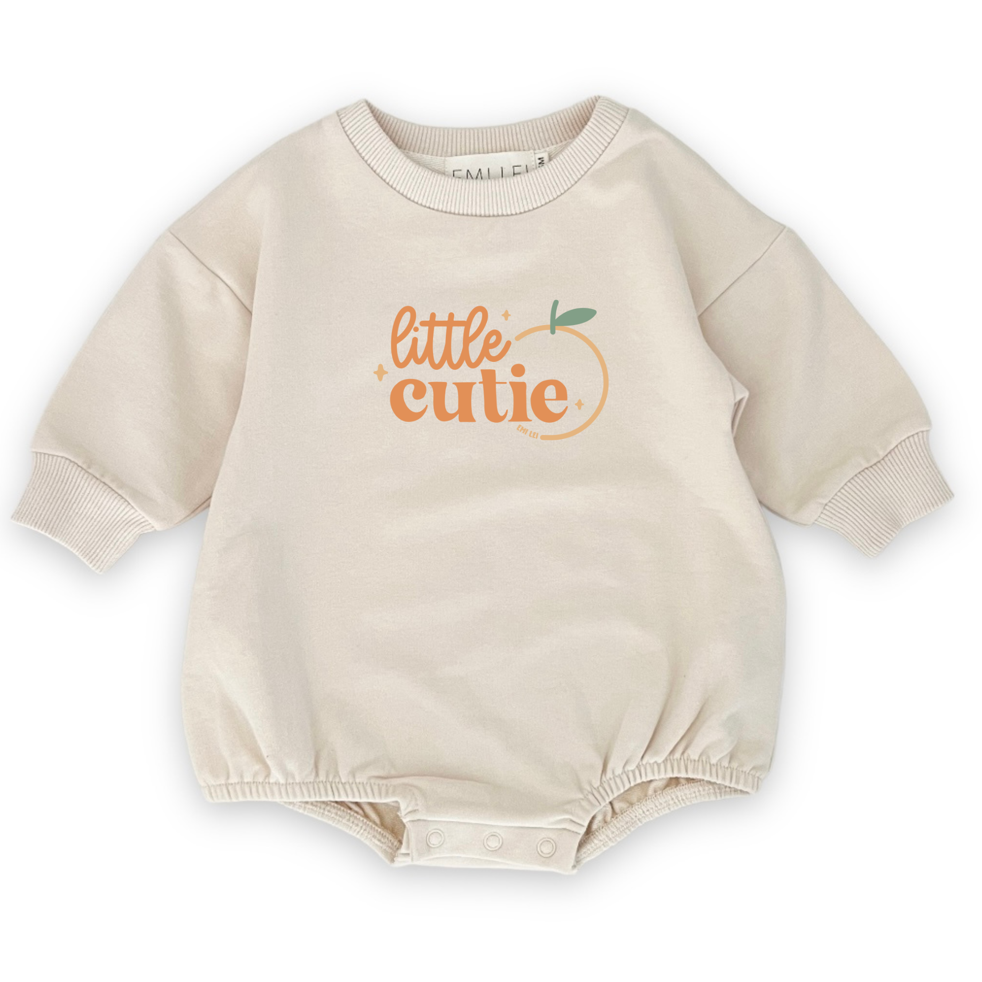 Little Cutie Baby Sweatshirt Romper