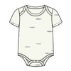 Organic Afton Bodysuit - Fish / Marino + Rain
