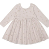 Organic Cotton Fine Rib Tallulah Dress - Petite Fleur Violet