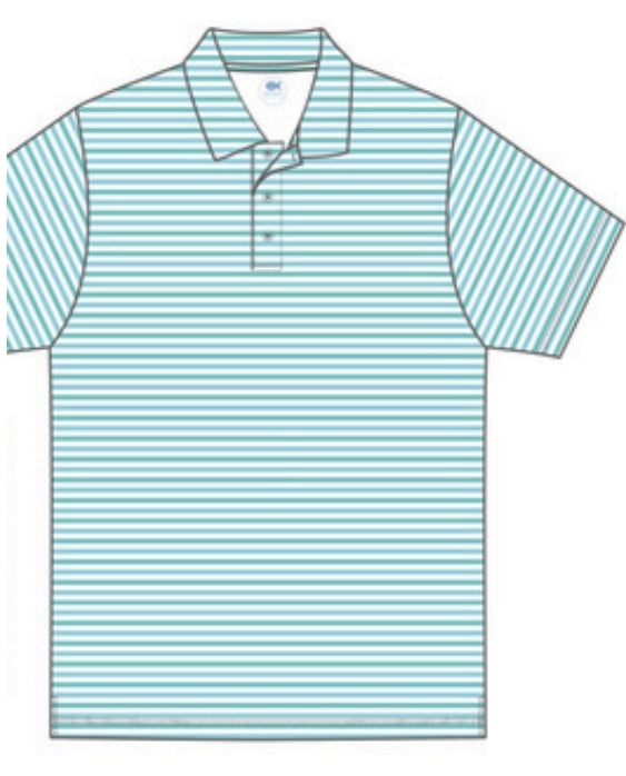 Sea Stripes Performance Polo