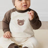 Organic Cotton Tao Sweatshirt Onepiece - Cloud Bobbie Bear