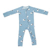 Bamboo 2-Way Convertible Zip Romper - Blue Sheep