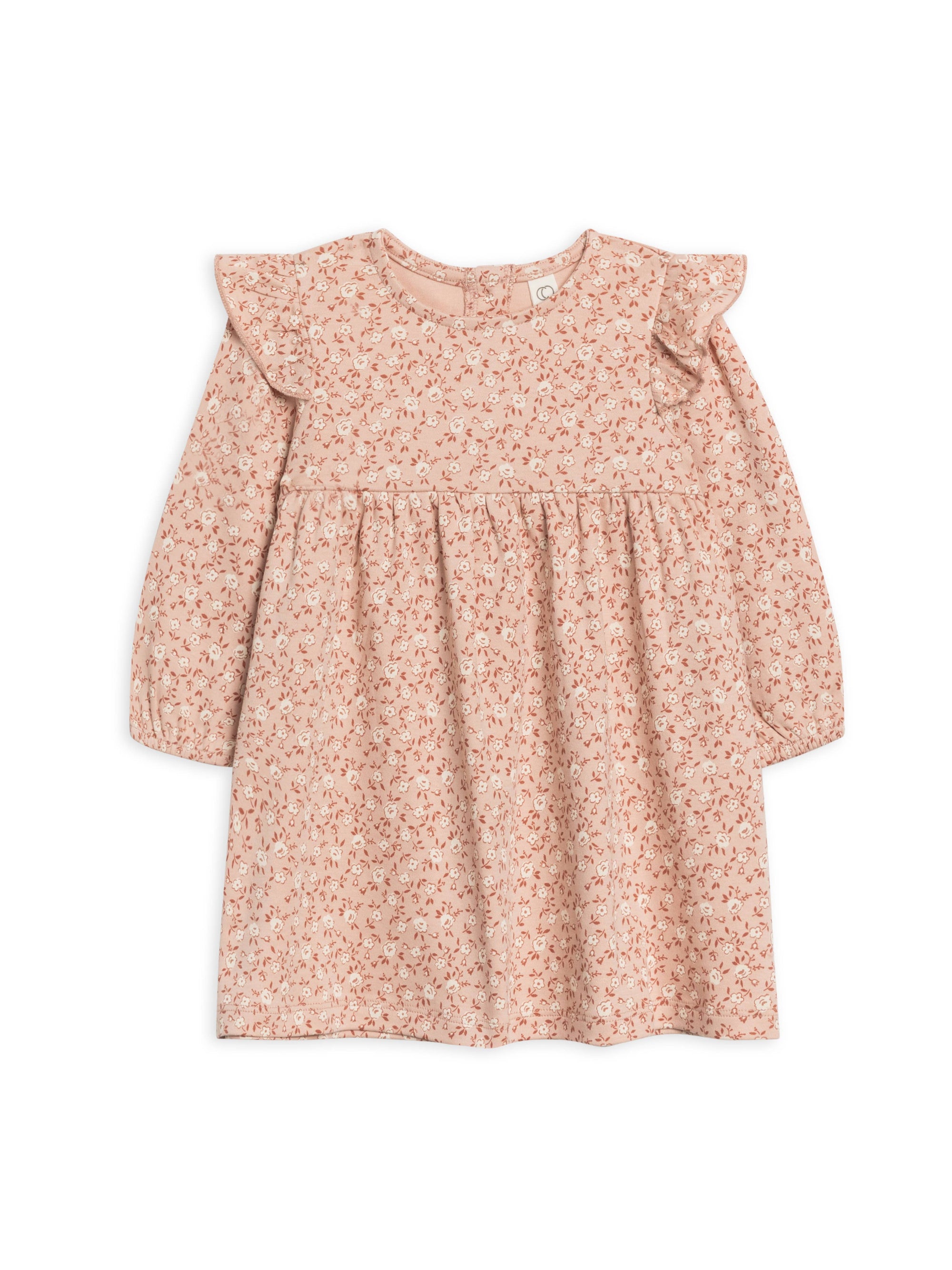 Mika Ruffle Long Sleeve Dress -  Zinnia Floral / Blush