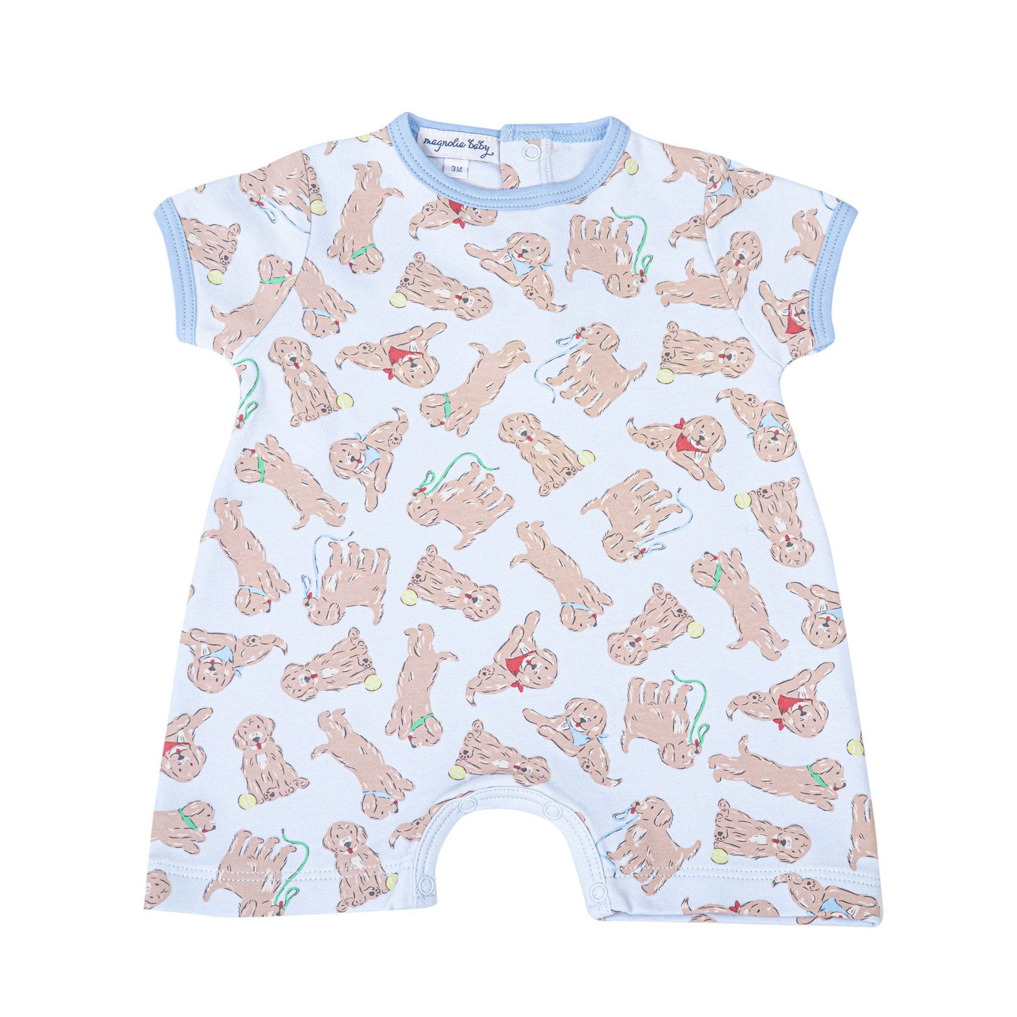 Blue Golden Pup Playsuit