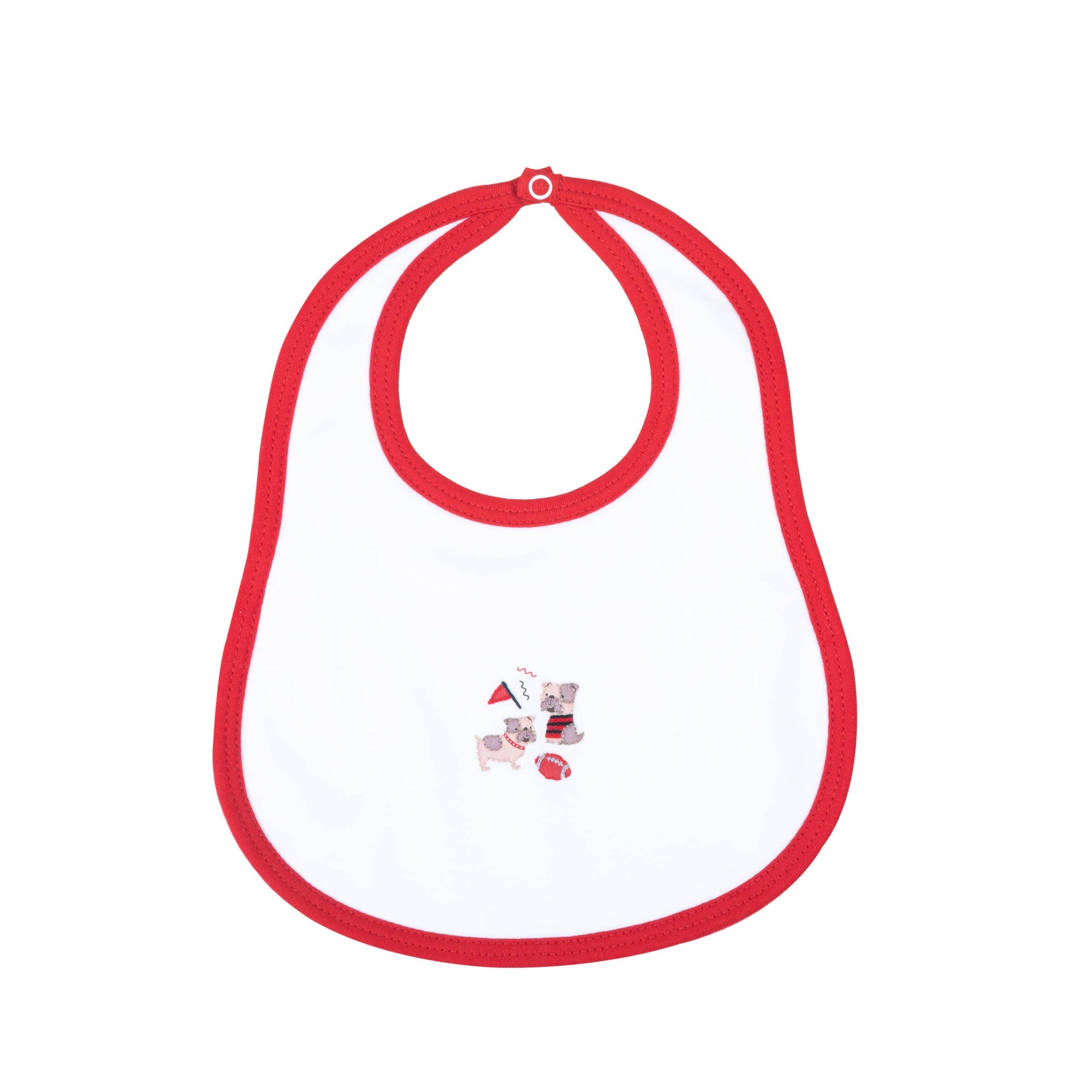 Bulldog Embroidered Bib