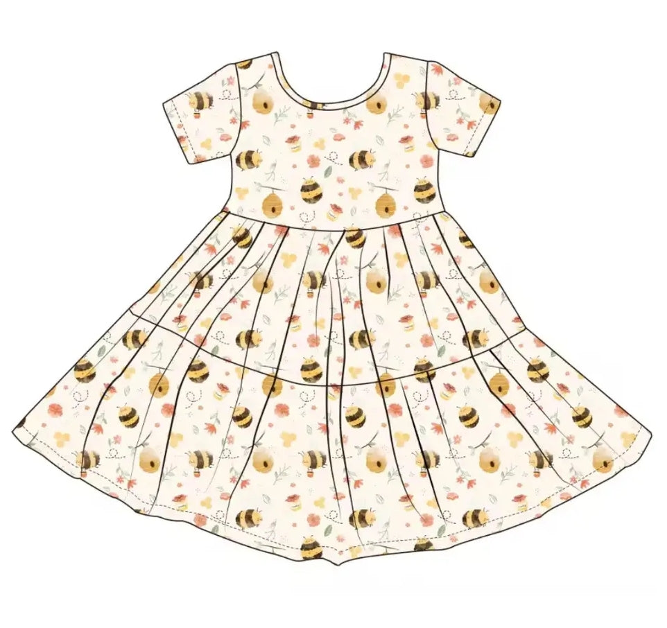 Honey Bee Bamboo Twirl Dress
