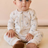 Organic Cotton Reese Zip Onepiece - Whales