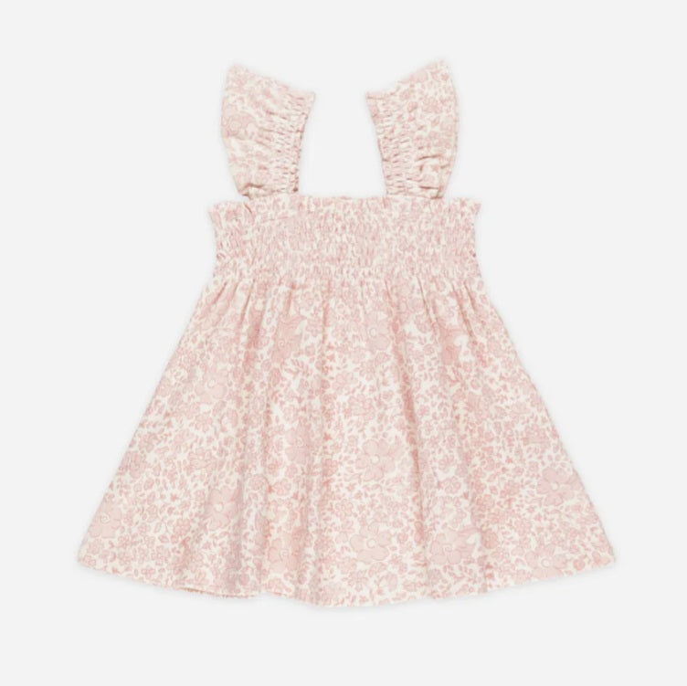 Pink Blossom Smocked Jersey Dress